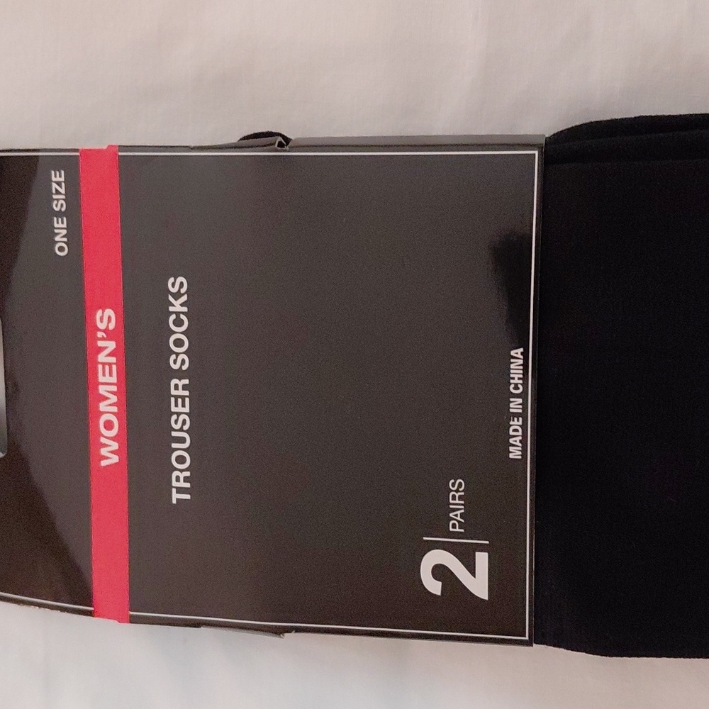Black Trouser Socks - 2 Pairs